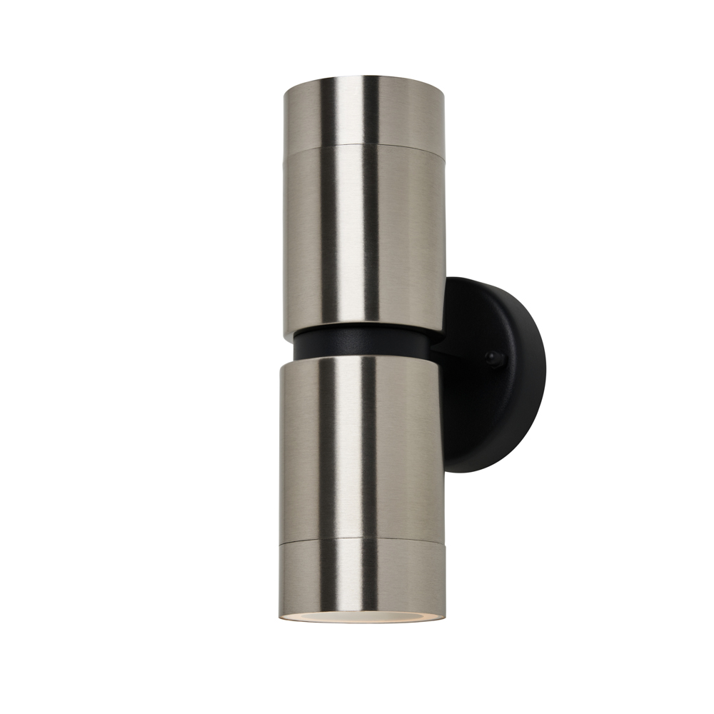 Ansa 2 Light Up & Down Outdoor Wall Light - Stainless Steel