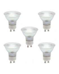 5 Pack of 5 Watt GU10 LED Light Bulb - Natural White