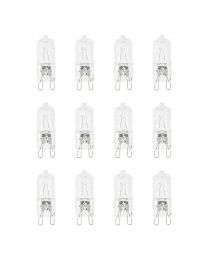 12 Pack of 33 Watt G9 480 Lumen Halogen Bulb - Clear