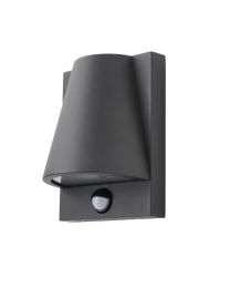 Astrid Outdoor Wall Light with PIR Sensor - Anthracite
