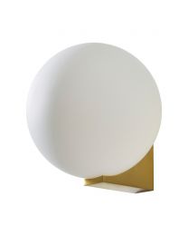 Bola 1 Light Bathroom Wall Light - Satin Brass