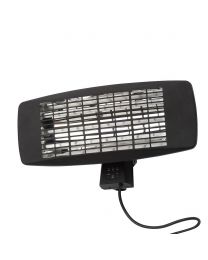 Rounded Rectangle 48.2cm 2000W Patio Radiant Wall Mounted Heater - Black