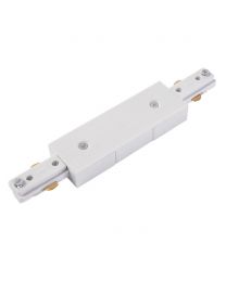 Double Live End for Single Circuit Mains Track in White