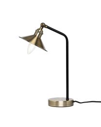 Danica 1 Light Industrial Style Table Lamp - Antique Brass