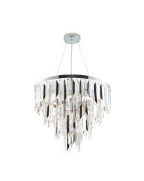 Dione 4 Light Crystal Effect Ceiling Pendant - Chrome