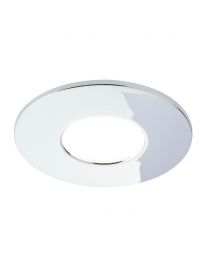 Fixed LED Fire Rated IP65 Recessed Downlight - Chrome