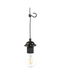 Fresia Plug In Cable Ceiling Pendant Light - Black Nickel