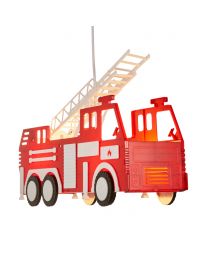 Glow Fire Engine Pendant Ceiling Light - Red