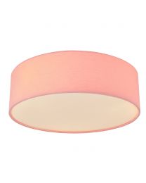 Glow Flush Ceiling Light - Pink