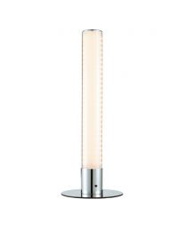 Glow Shimmer Cylinder Colour Changing LED Table Lamp - Chrome