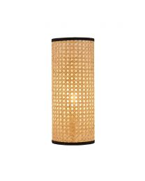 Grace Rattan Cylinder Table Lamp - Natural
