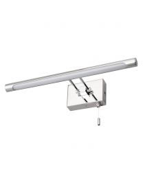 IP44 Rated Picture Light with Pull Cord - Chrome