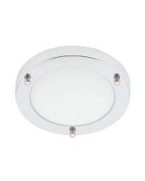 Mari Small Flush Bathroom Ceiling Light - Chrome