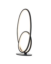 Olivia LED Oval Table Lamp - Black