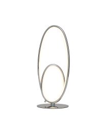 Olivia LED Oval Table Lamp - Chrome