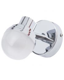 Milan Bathroom LED Mini Globe Wall Light - Chrome