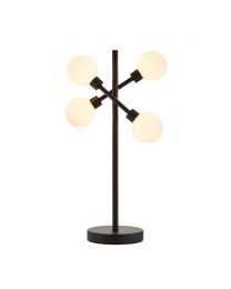 Supa 4 Light Stick Table Lamp - Black