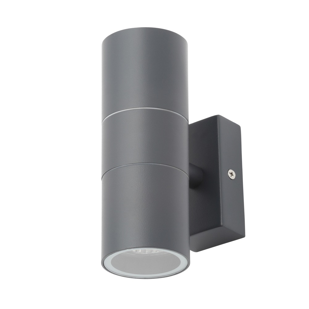 Kenn 2 Light Up and Down Outdoor Wall Light - Anthracite