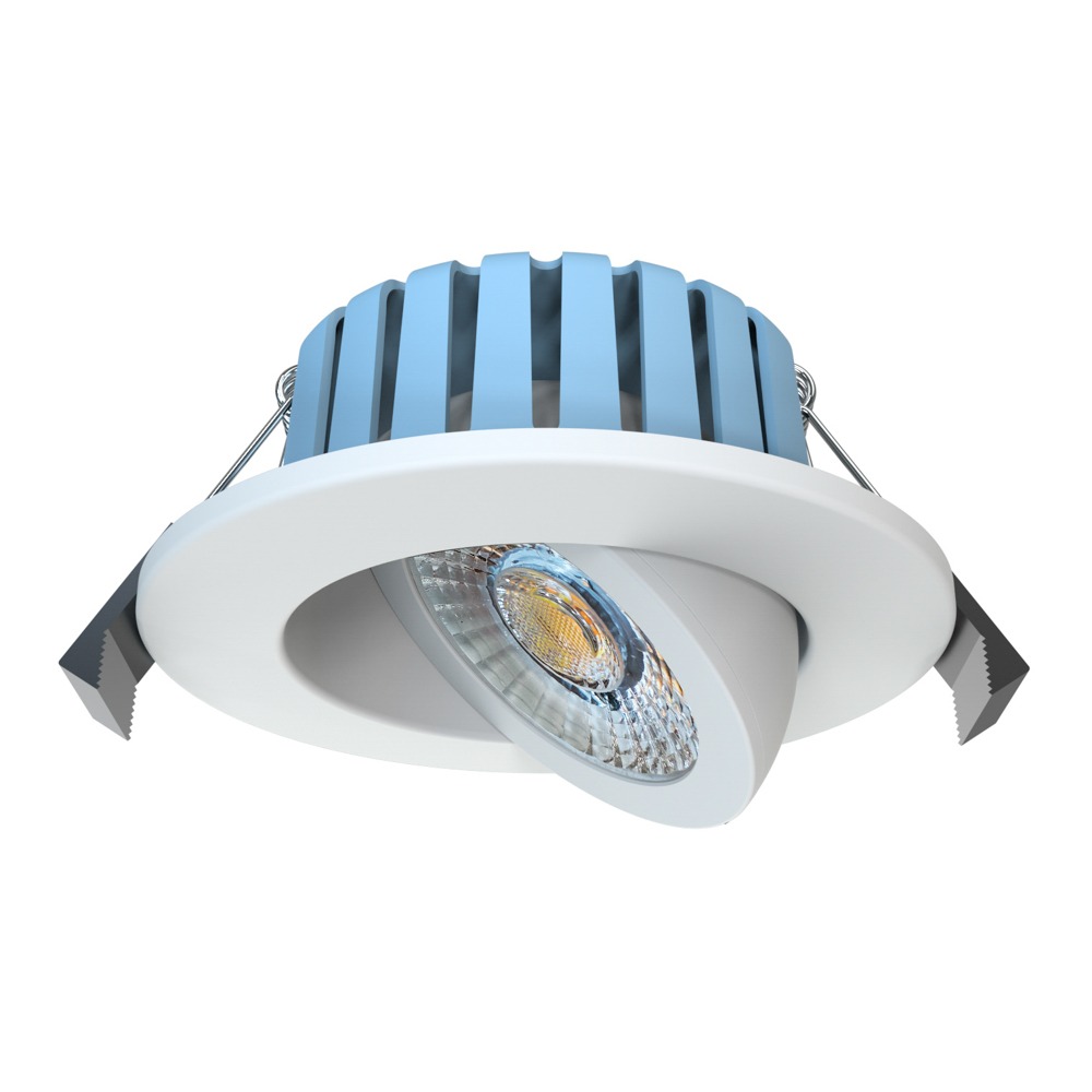 Lydia Bathroom 7 Watt COB LED Adjustable Colour Changing Recessed Downlighter - White